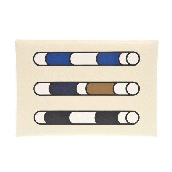 HERMES Blue Card Holder - Picture 1 of 9